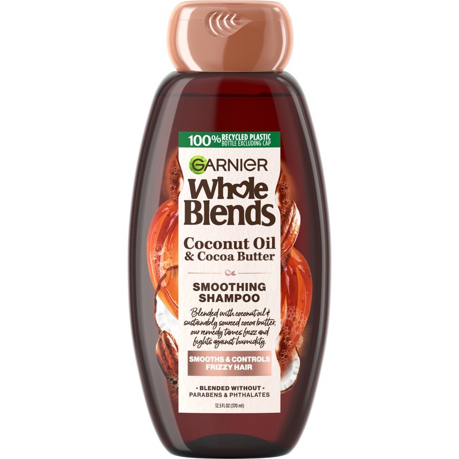 Garnier Whole Blends Coconut Oil & Cocoa Butter Smoothing Shampoo, 12.5