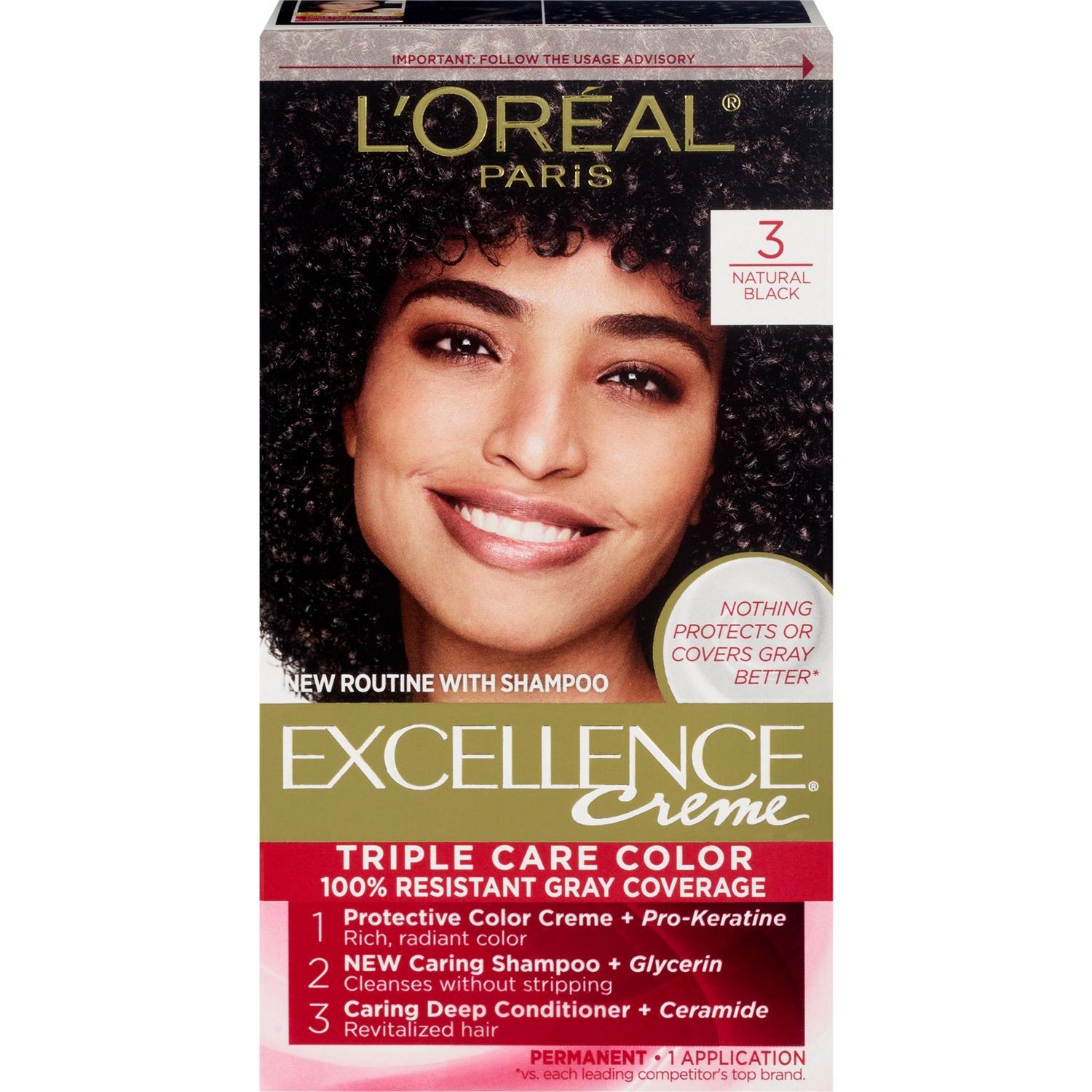 Color 9a L'Oreal Paris Excellence Creme Permanent Triple Care Hair Color, 9A ...