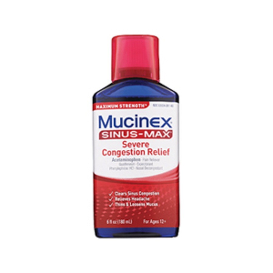 Mucinex Sinus Max Maximum Strength Severe Congestion And Pain Relief Liquid 6 Oz Cvs Best Deals