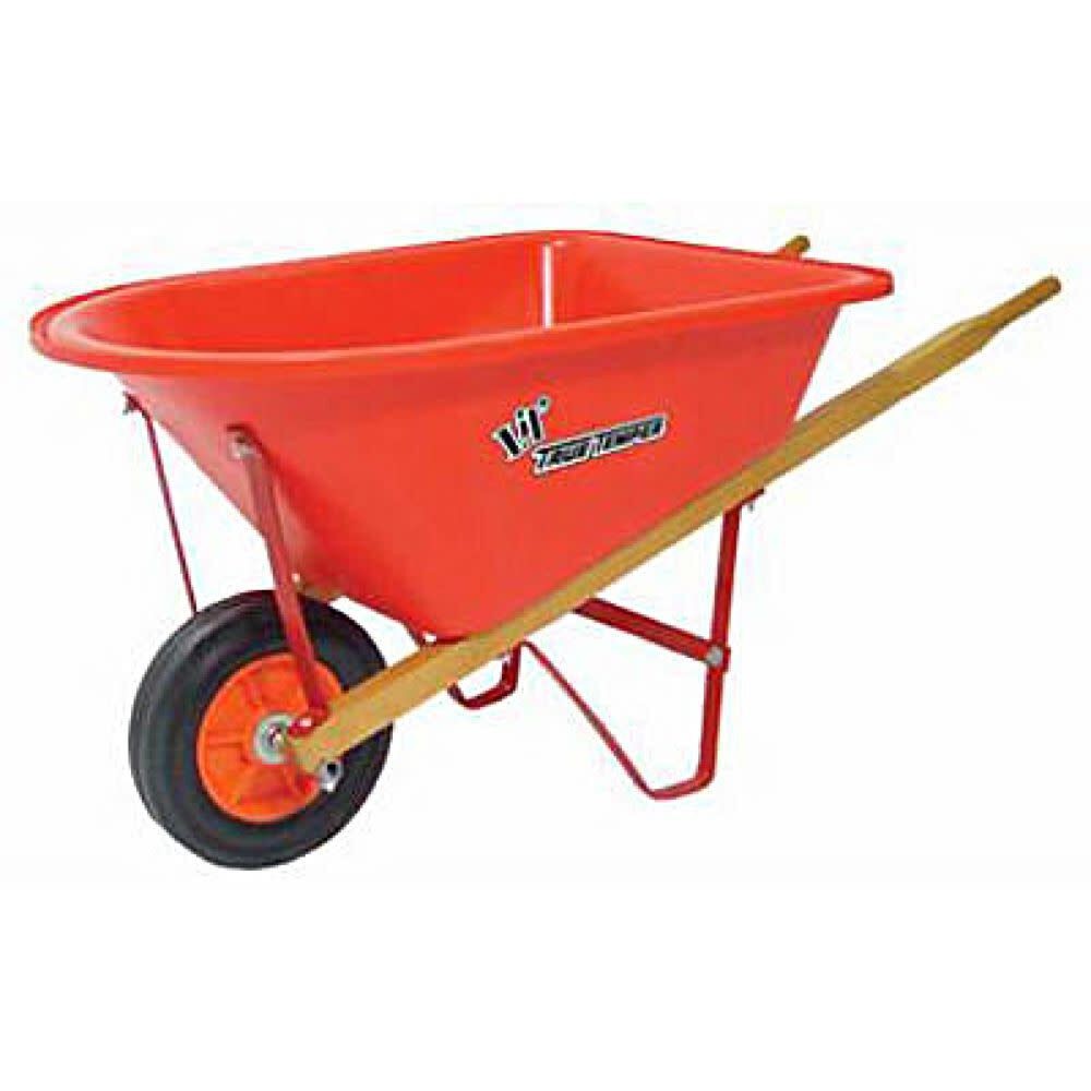 True Temper 114 cu. ft. Childrens Poly Wheelbarrow with Pneumatic Tire