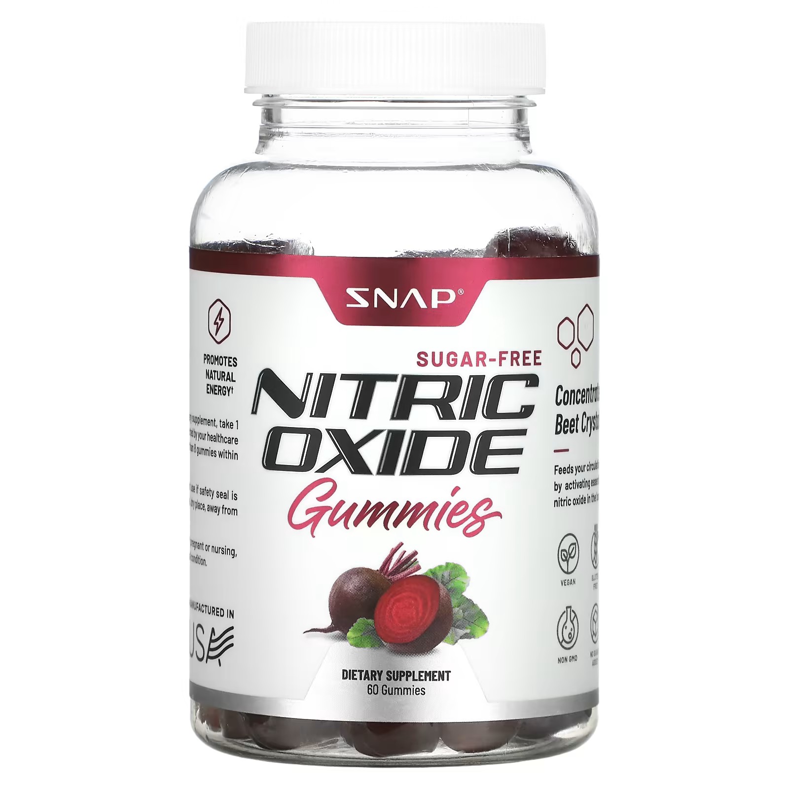 Snap Supplements, Nitric Oxide Gummies, SugarFree , 60 Gummies Best Deals and Price History at