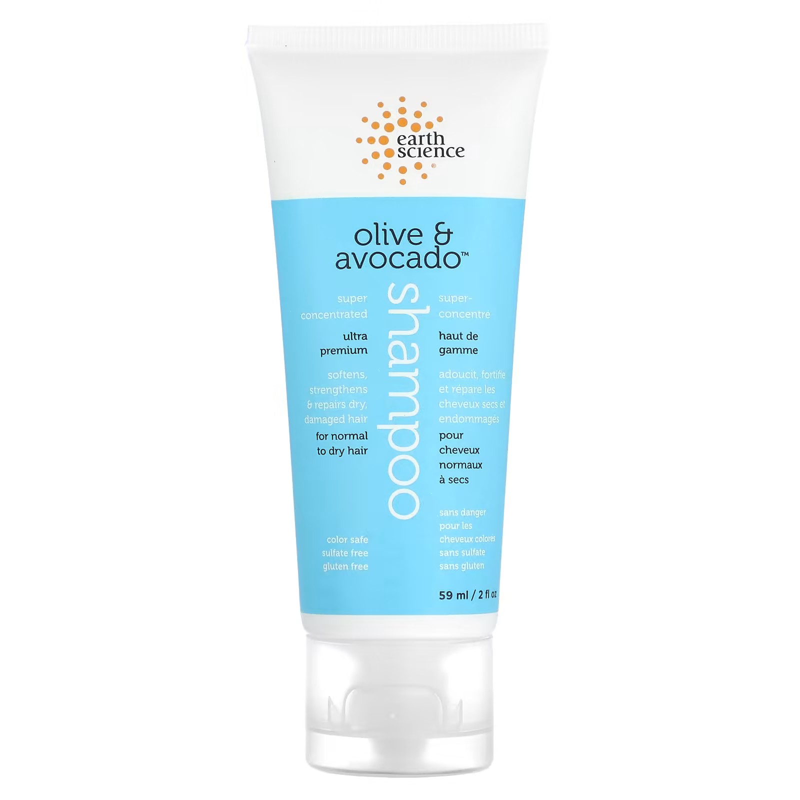 Earth Science, Super Concentrated Shampoo, Olive & Avocado, 2 fl oz (59