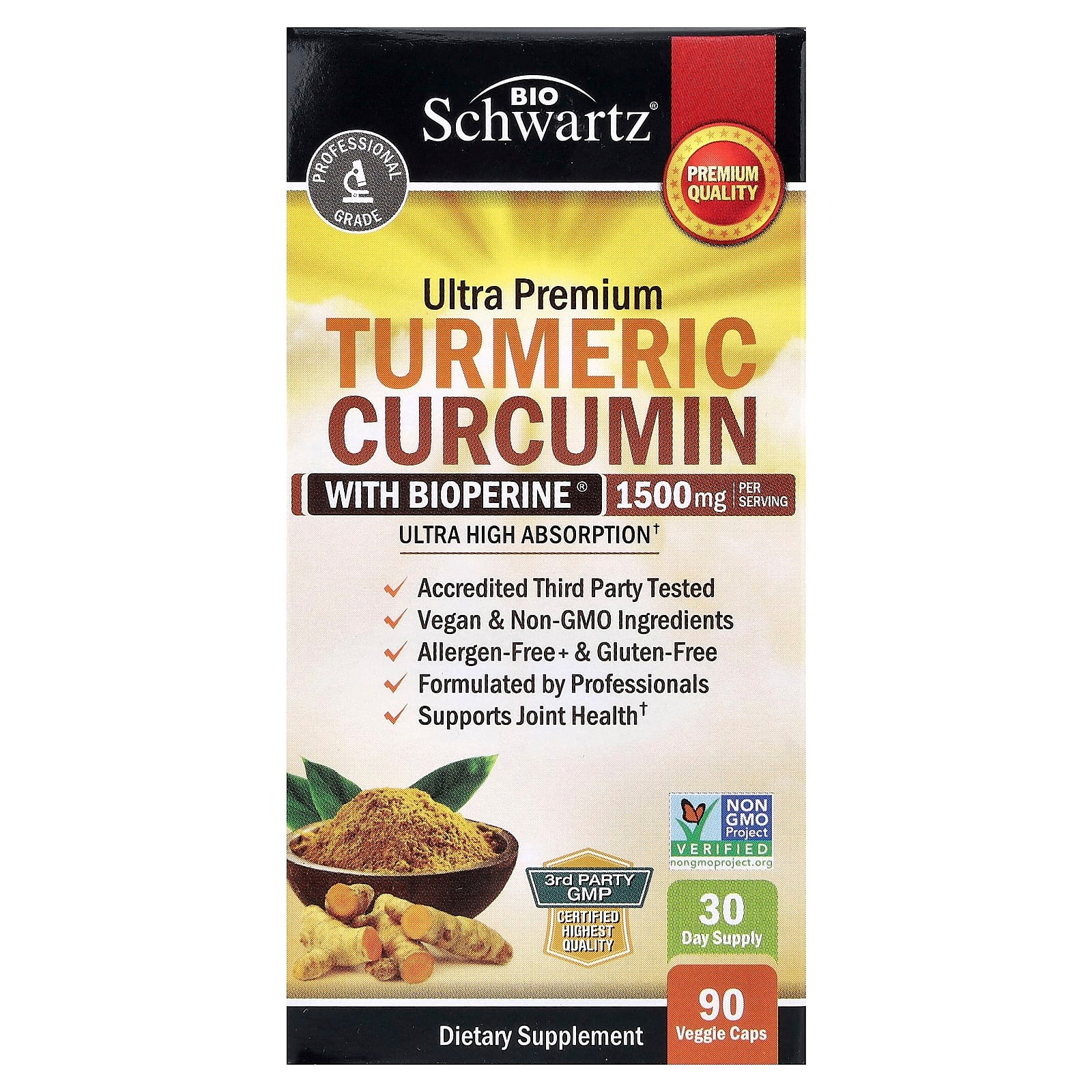 BioSchwartz curcuma curcumine avec BioPerine