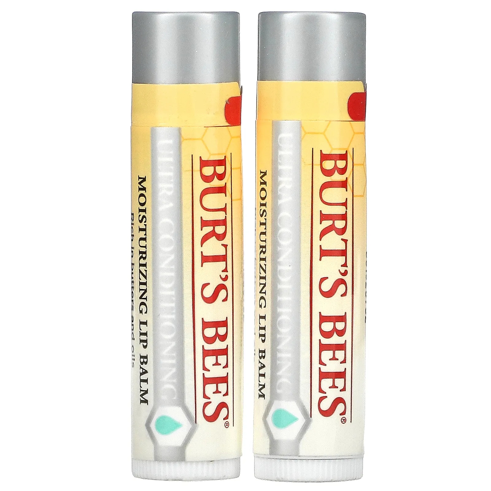 Burt's Bees, Ultra Conditioning Moisturizing Lip Balm, 2 Pack, 0.15 oz ...