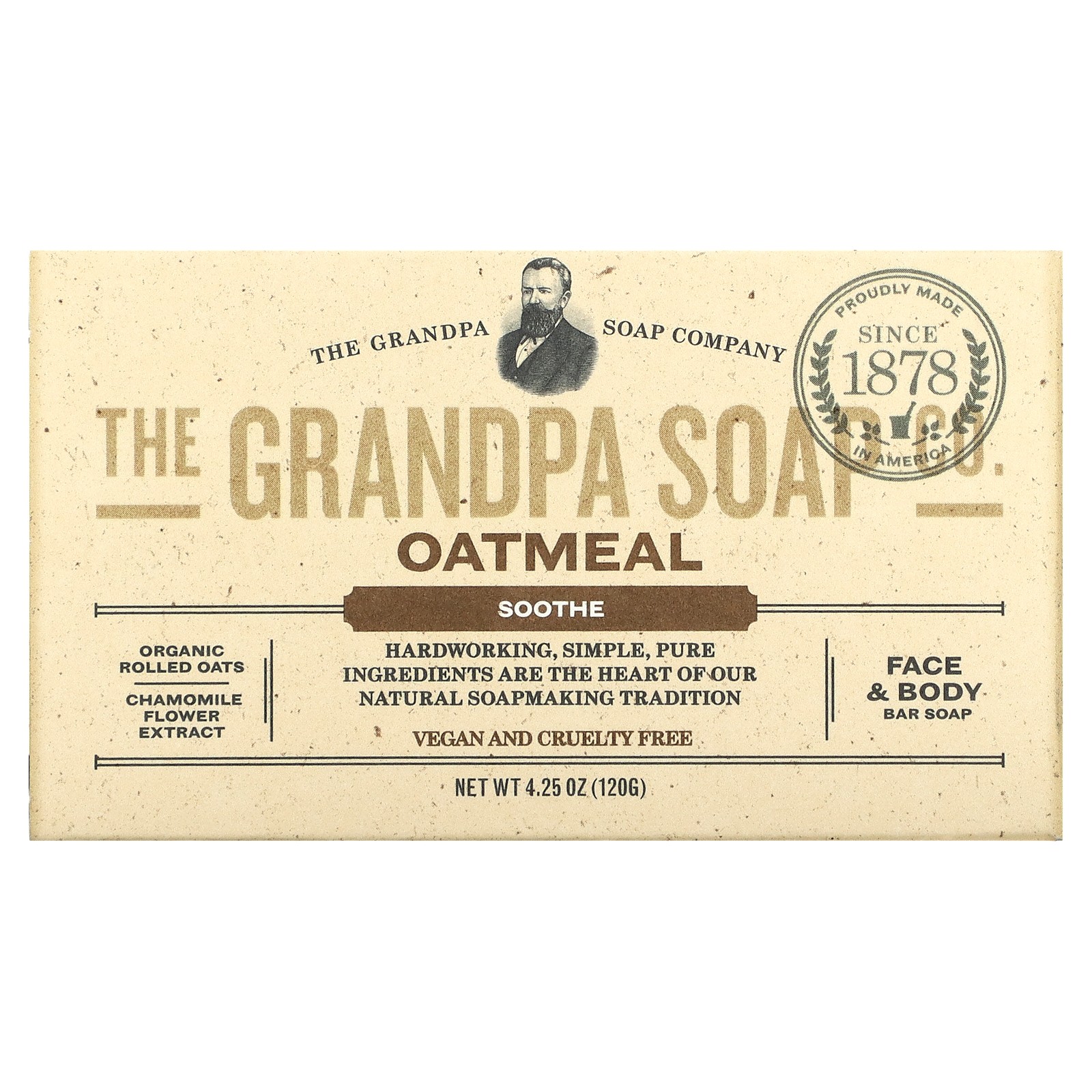 The Grandpa Soap Co. Soap, Oatmeal, Soothe, Chamomile Extract 4.25