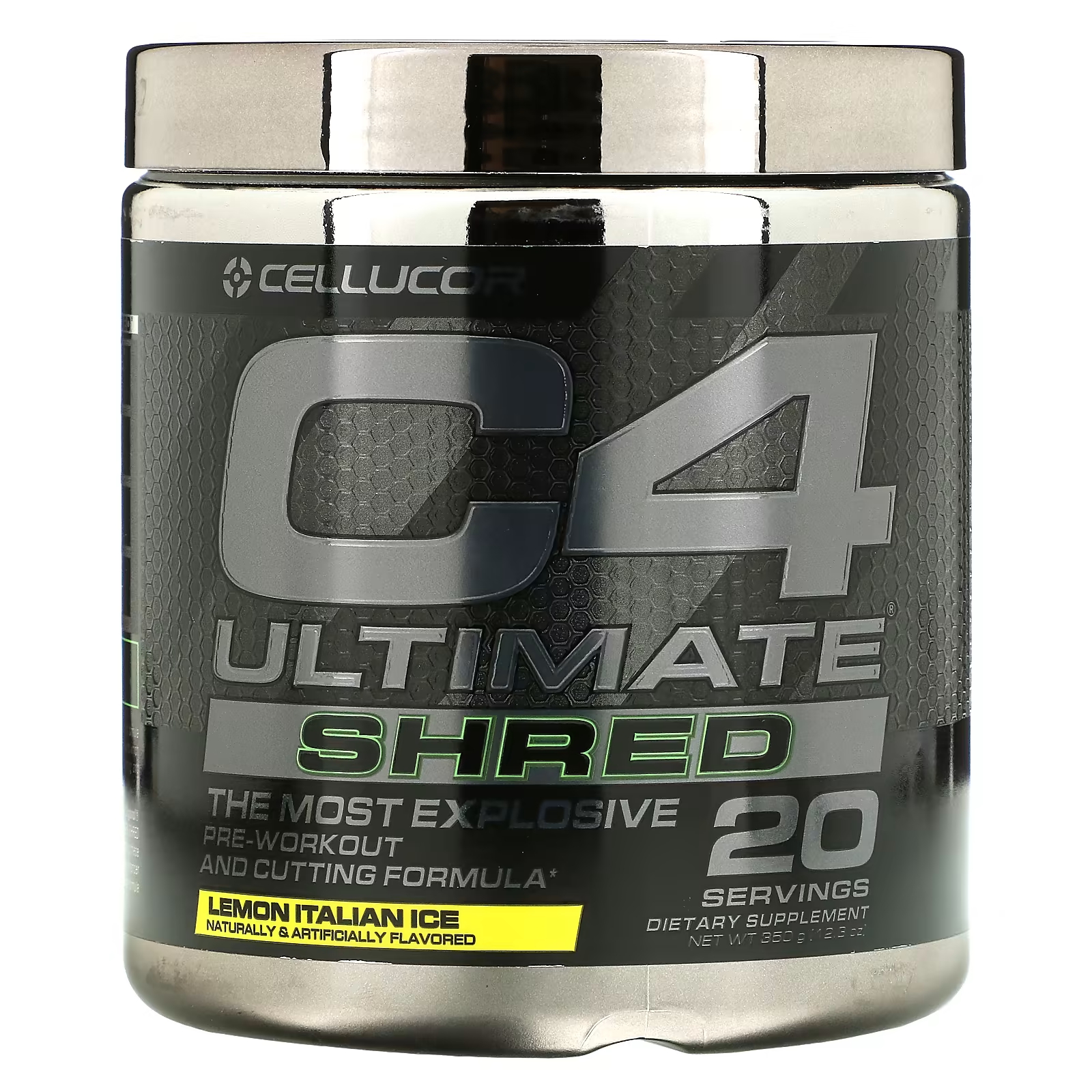 Cellucor, C4 Ultimate Shred, PreWorkout and Cutting Formula, Lemon