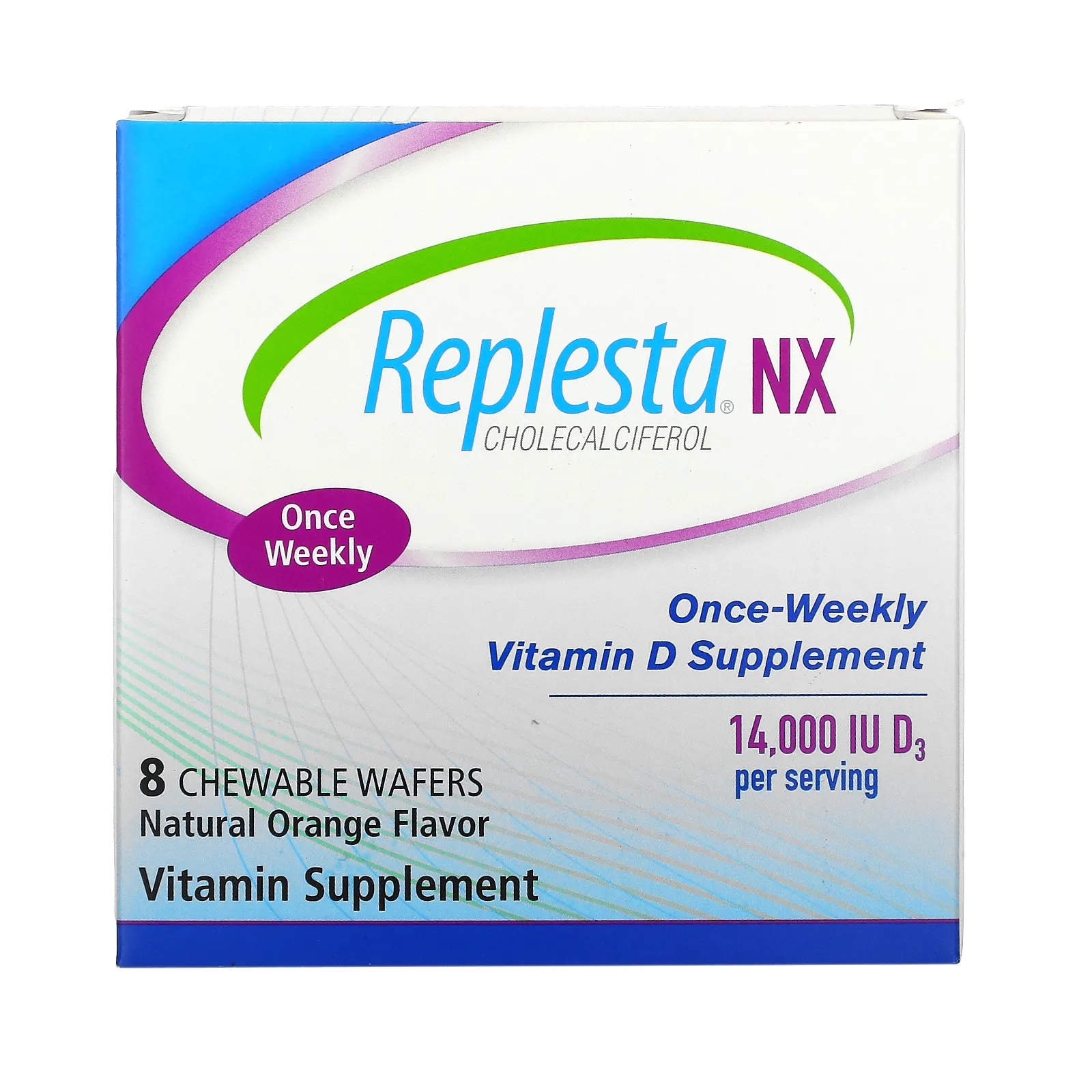 Replesta, NX Cholecalciferol, OnceWeekly Vitamin D, Natural Orange