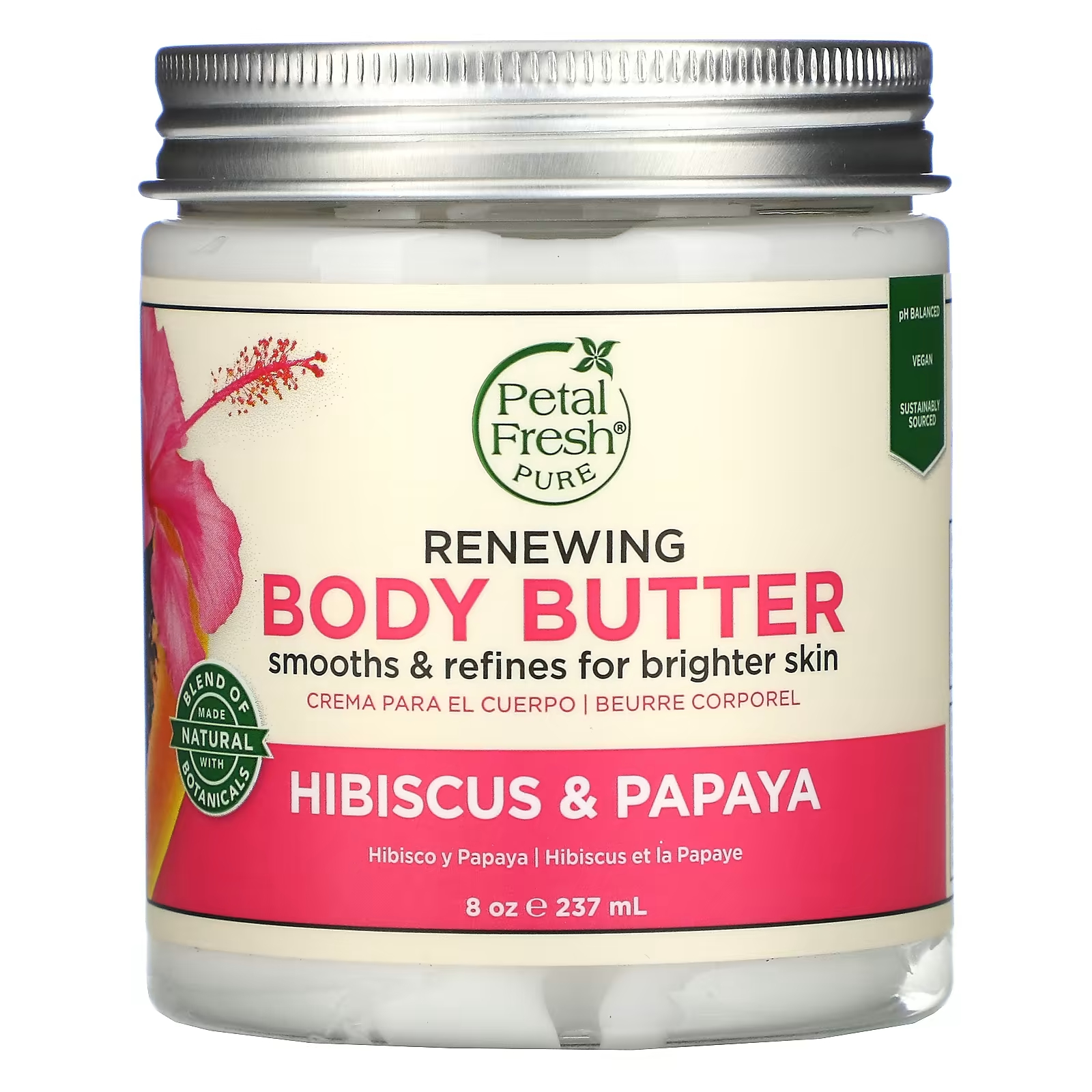 Petal Fresh, Renewing Body Butter, Hibiscus & Papaya, 8 oz (237 ml