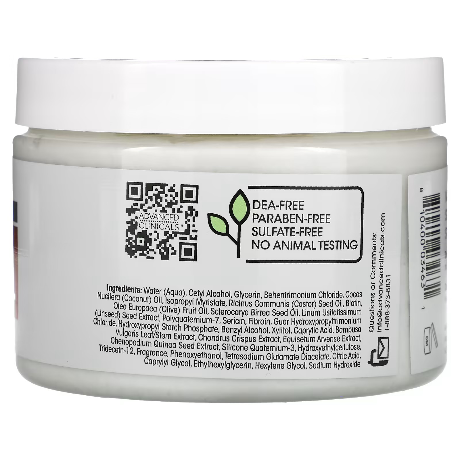 Advanced Clinicals, Dry Hair Rescue, Castor Oil, 12 oz (340 g) Best ...