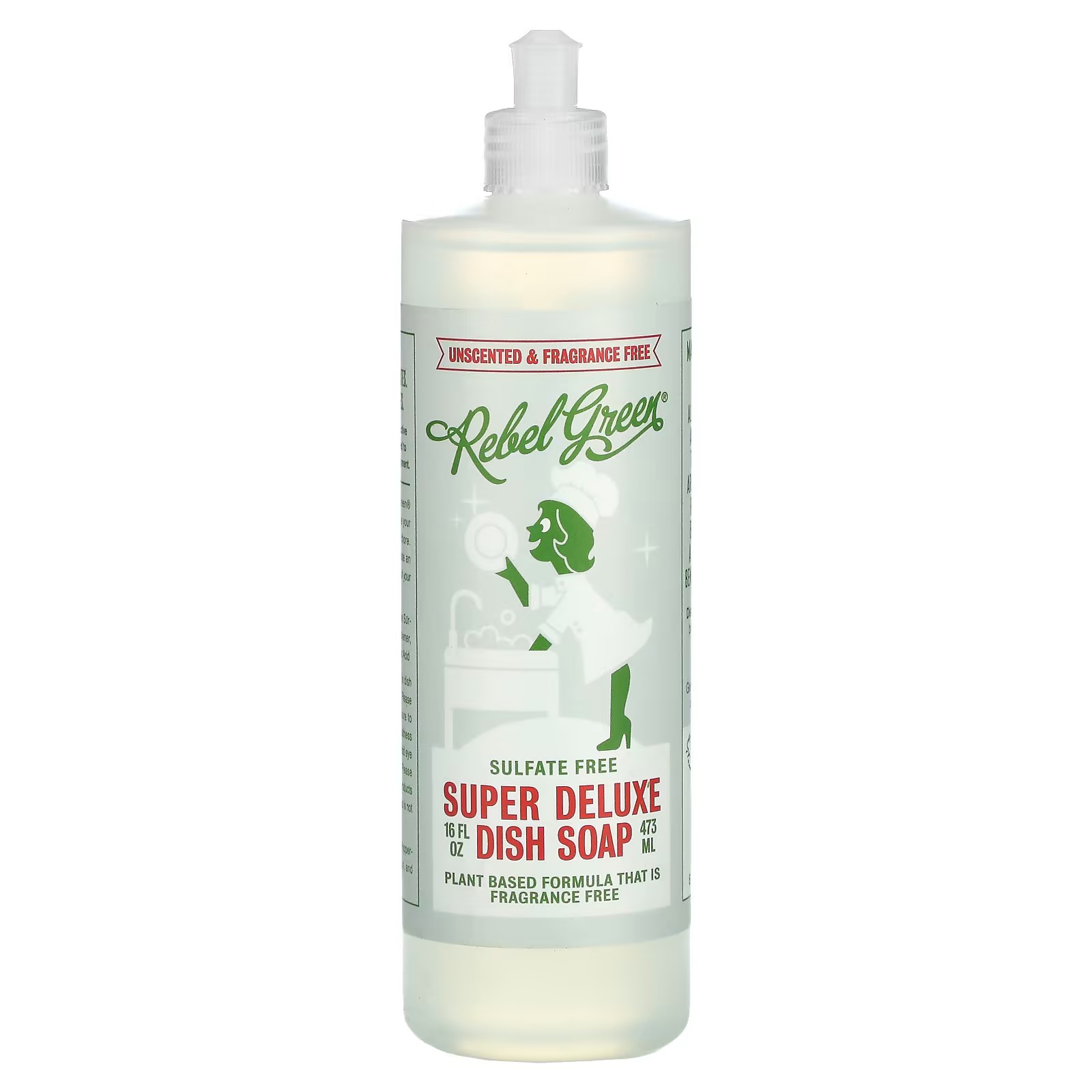 Rebel Green, Super Deluxe Dish Soap, Unscented, 16 fl oz (473 ml) Best ...