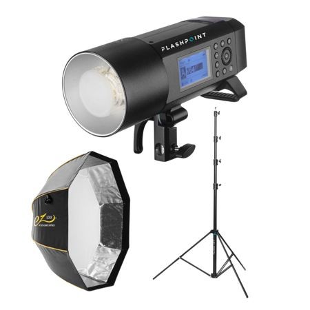 Flashpoint XPLOR 400 Pro Compact TTL R2 Monolight, Bundle with Glow 48 ...