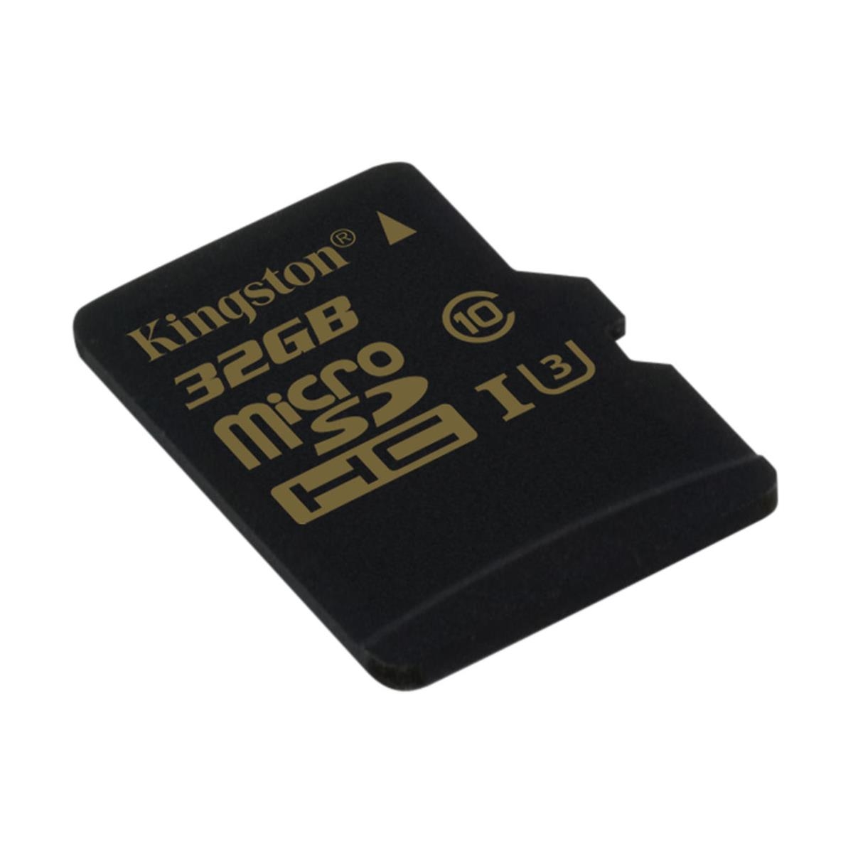 Kingston Technology Gold Series 32GB UHSI Speed Class 3 (U3) microSDHC