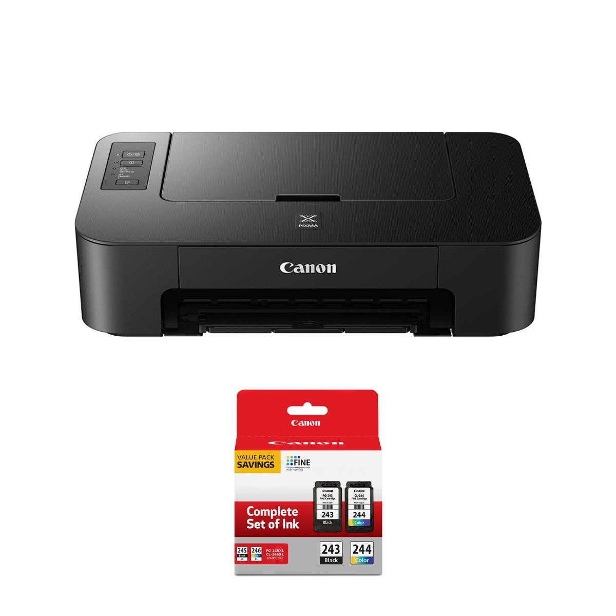Canon PIXMA TS202 Inkjet Printer with PG243 Black, CL244 Color Ink
