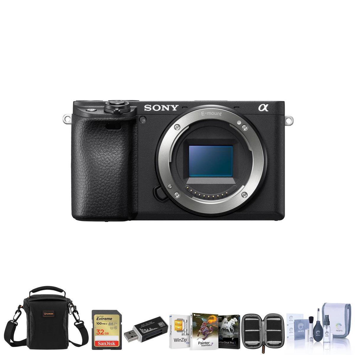 Sony Alpha a6400 Mirrorless Digital Camera Body, Bundle with Mac