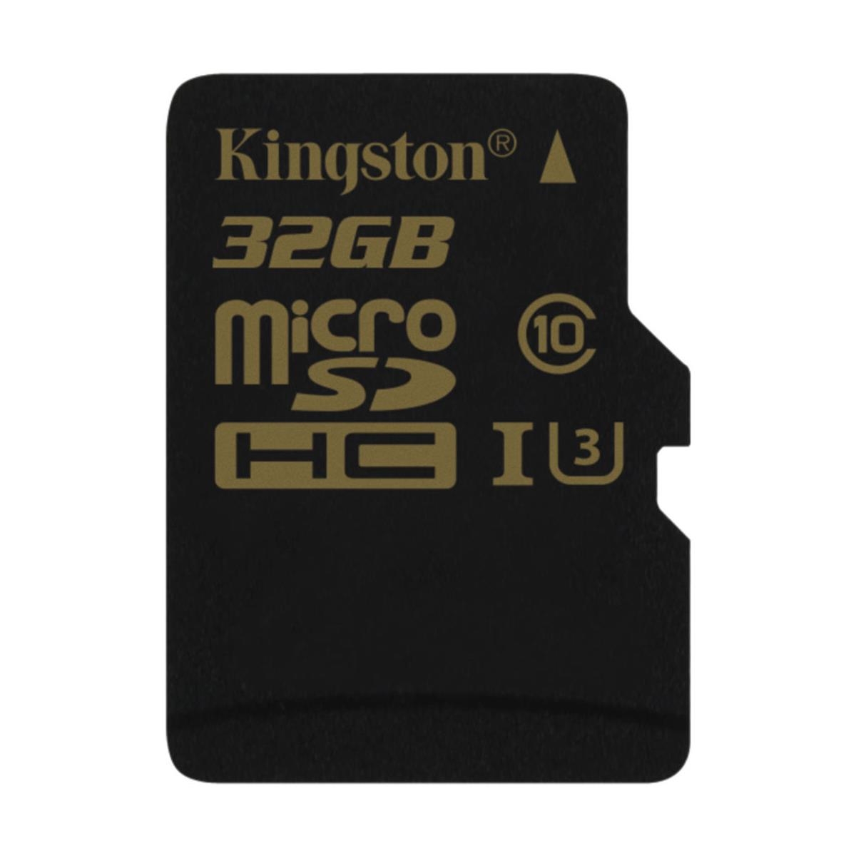 Kingston Technology Gold Series 32GB UHSI Speed Class 3 (U3) microSDHC