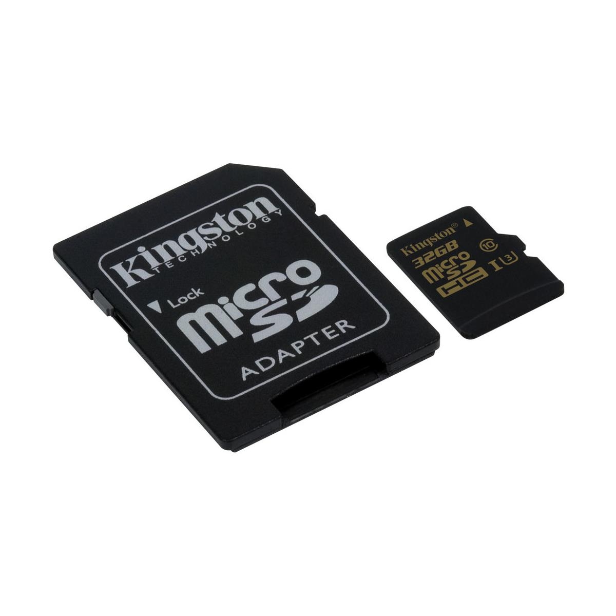 Kingston Technology Gold Series 32GB UHSI Speed Class 3 (U3) microSDHC