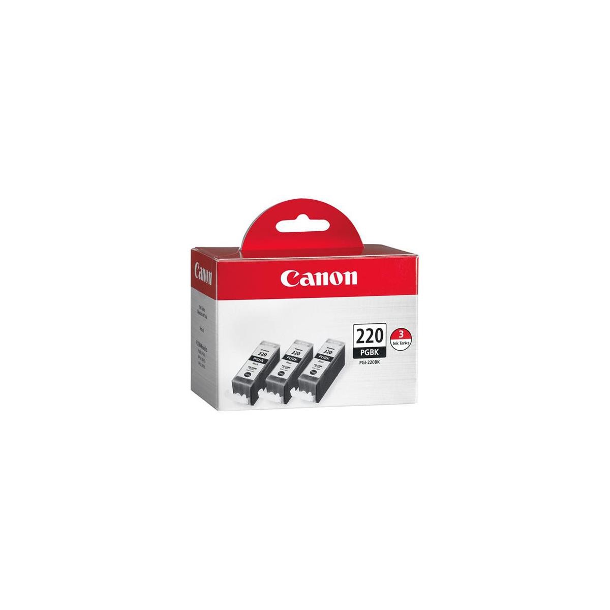 Canon PGI-220BK Black Ink Tank for Select PIXMA Printers, 2-Pack 2945B001 2 Canon PGI-220BK Black Ink Tank for Select PIXMA Printers, 2-Pack 2945B001 2