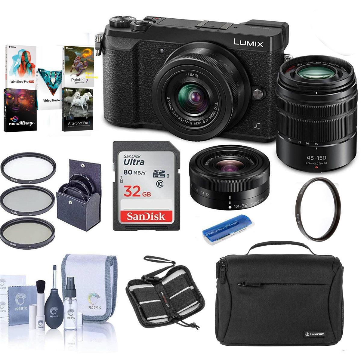 Panasonic Lumix DMCGX85 Mirrorless Camera with 1232 & 45150mm Lenses