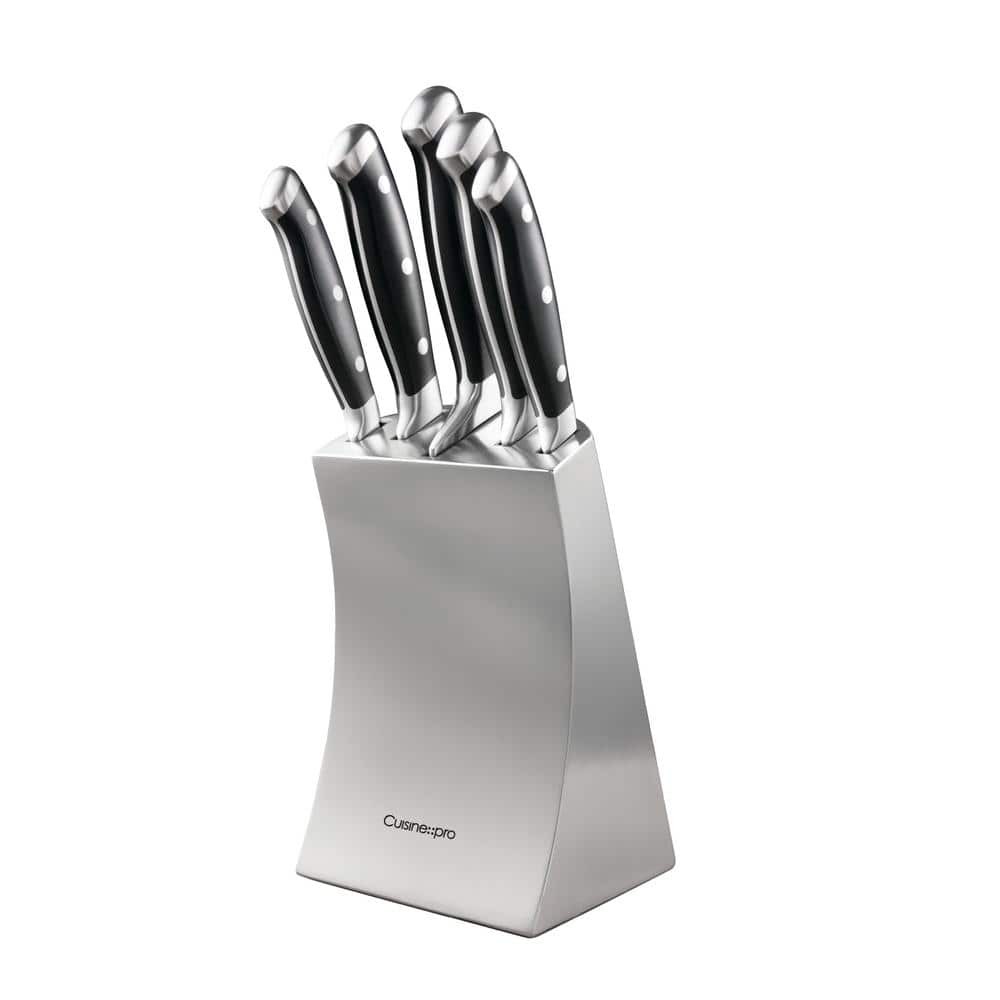 ARTISIAN 6Piece Stainless Steel Knife Set with Seto Knife Block Best