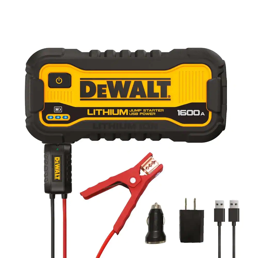 how to use dewalt car jump starter