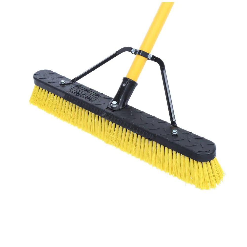 Jobsite 24 in. MultiSurface Fiberglass Push Broom Best Deals and Price