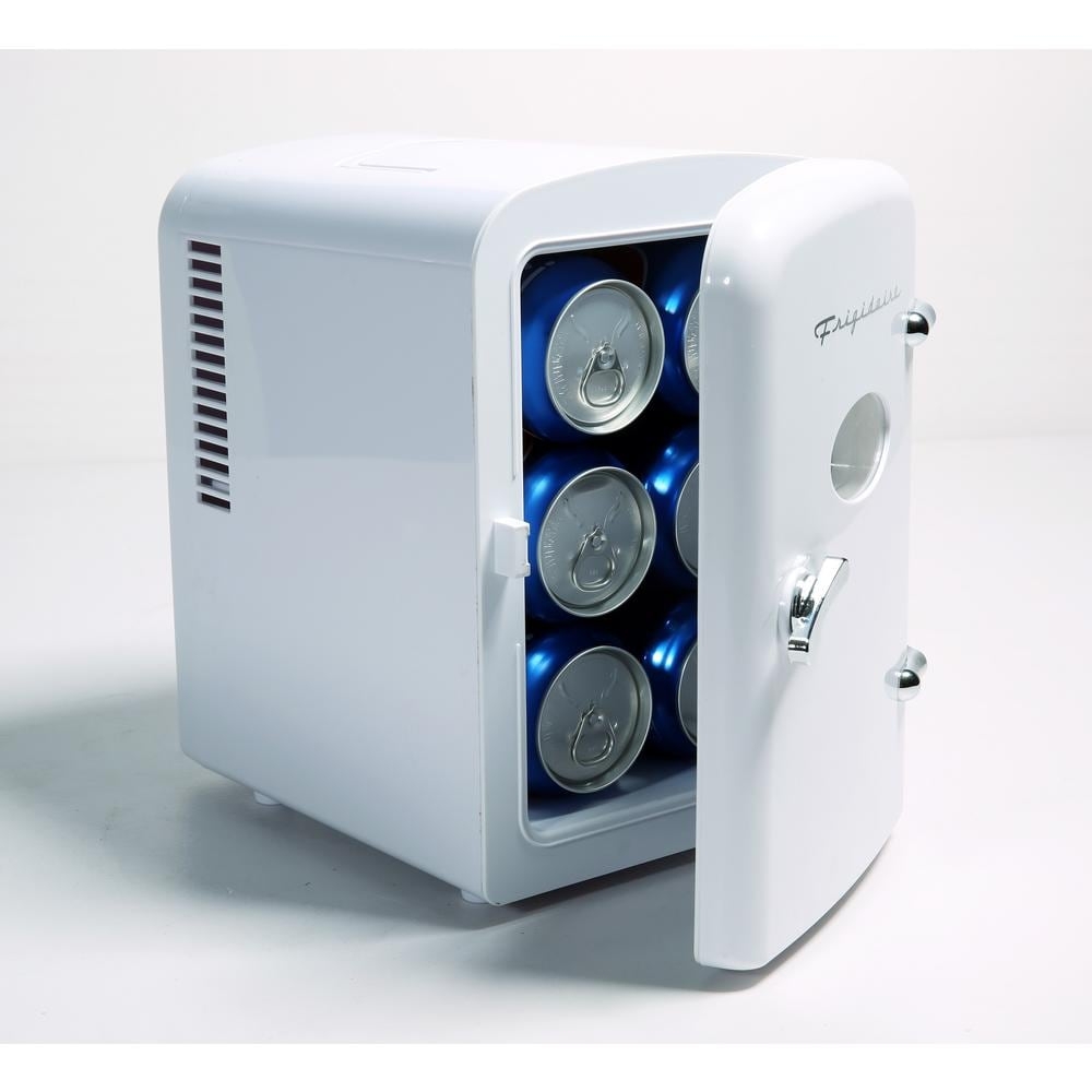 0.3 cu. ft. 6Can Retro Mini Fridge without Freezer in White Best Deals