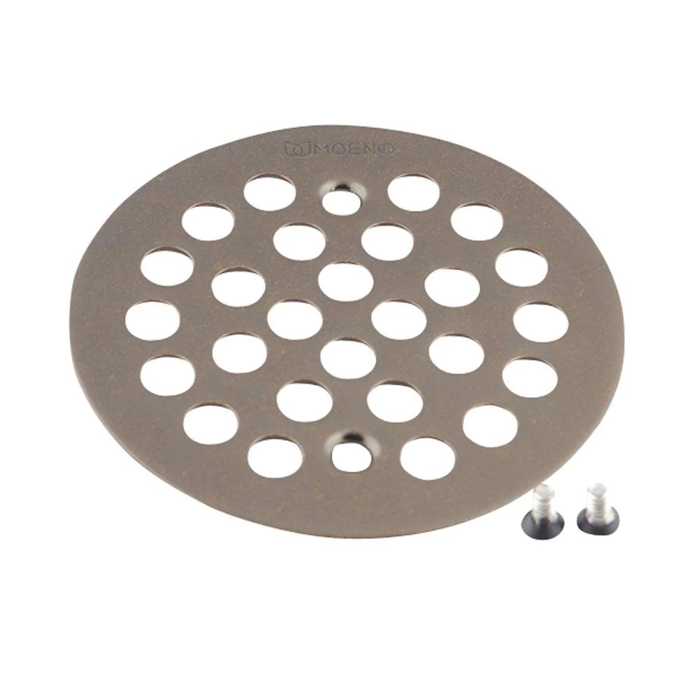 Westbrass 4-1/4 in. O.D. Shower Strainer Plastic-Oddities Style | Black | D3193-62