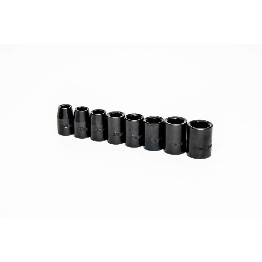 1/2 in. Drive 6 Point Standard Impact Metric Socket Set (8-Piece) Deals ...