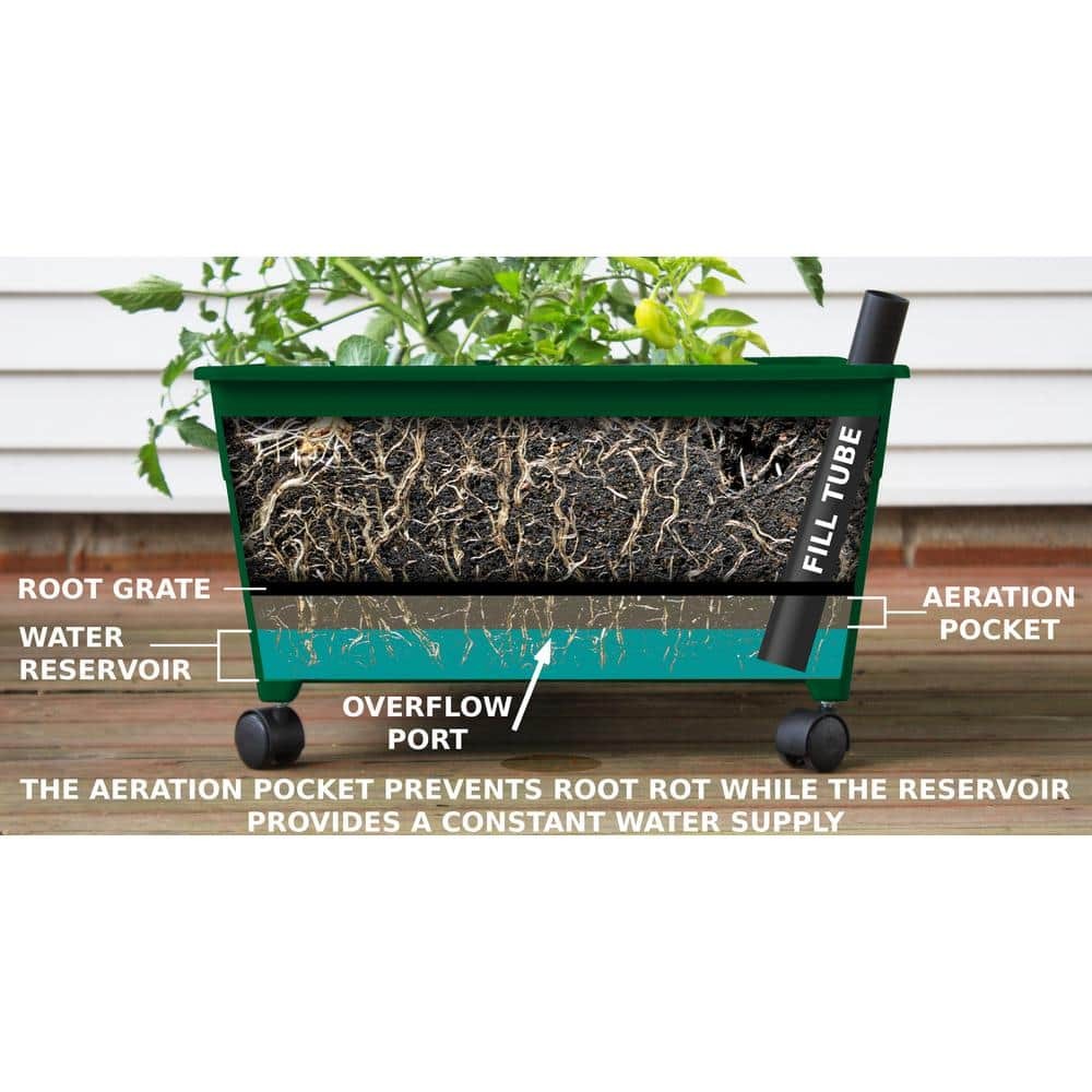 CITY PICKERS 24.5 in. x 20.5 in. Patio Raised Garden Bed Grow Box Kit