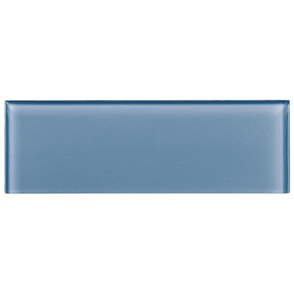 Apollo Tile (Sample) Wall Tile Turkish Blue 4-in x 4-in Glossy Glass Brick Subway Wall Tile