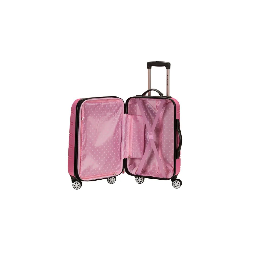 SteamLine Luggage The Botanist 20-inch Rolling Carry-On Pink