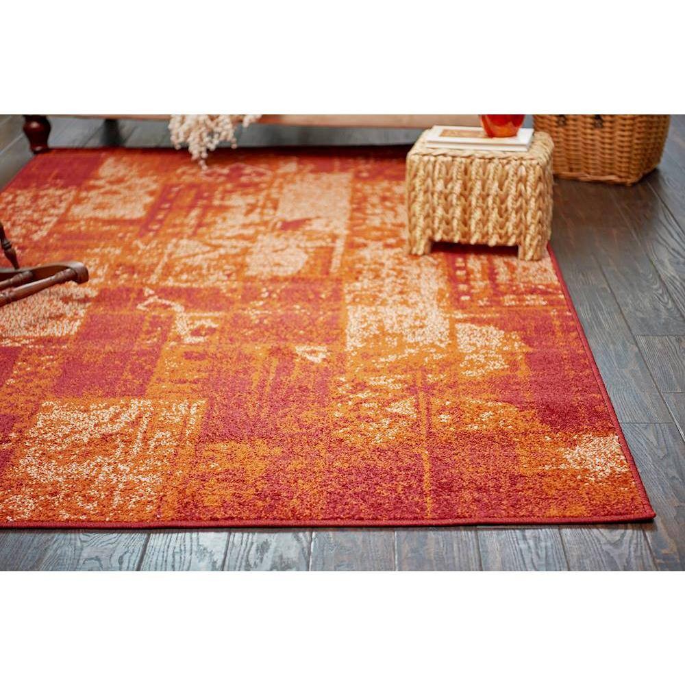 Unique Loom Autumn Plymouth Terracotta 8' 0 x 8' 0 Round Rug Best Deals