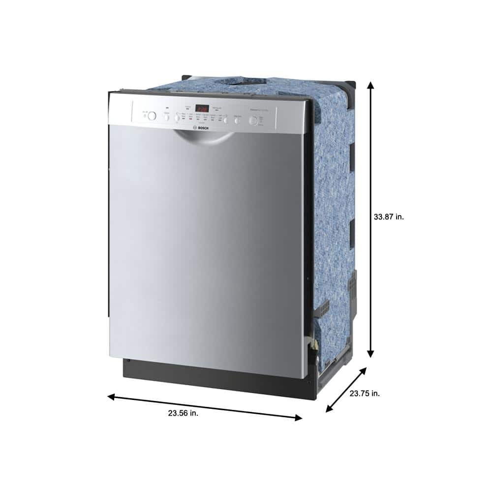 Ascenta 24 in. Front Control BuiltIn Stainless Steel Dishwasher w/ Hybrid Stainless Steel Tall