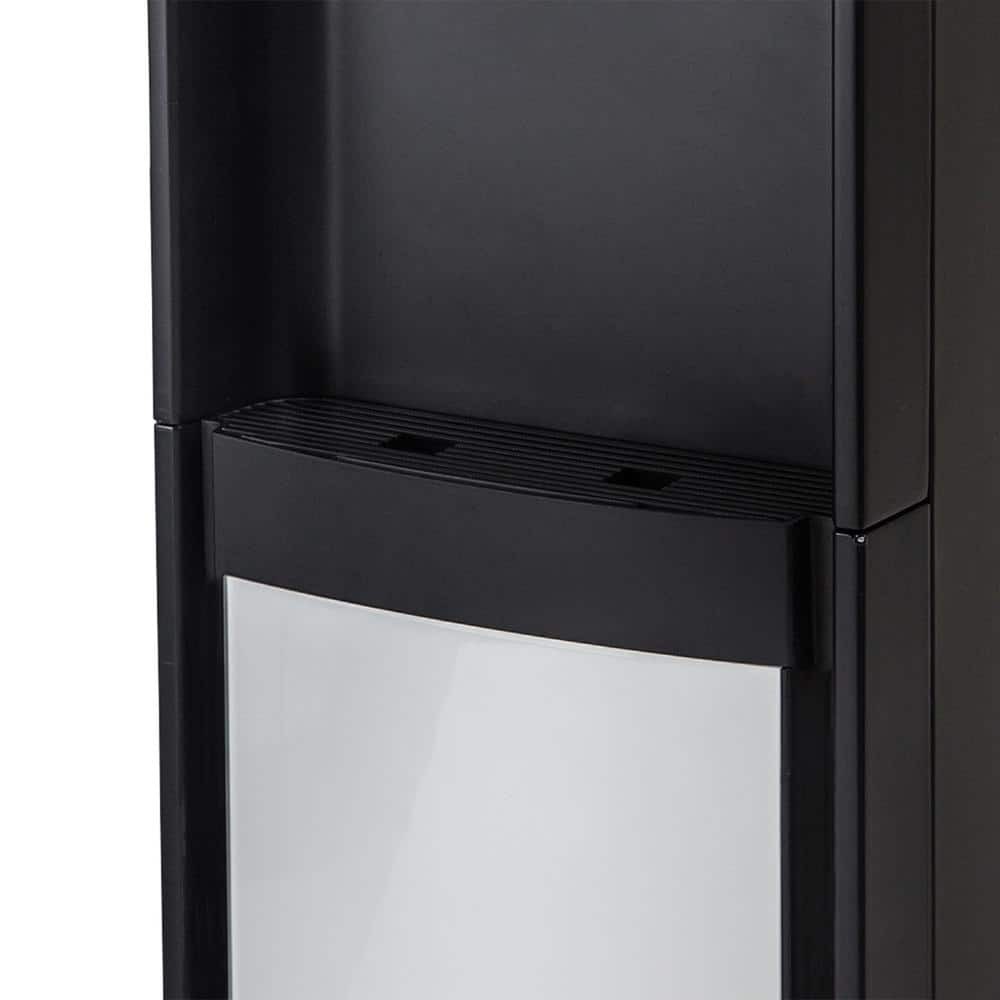 VITAPUR 35 Gal. Bottom Load Water Dispenser/Cooler (Hot and Cold) in Black/Stainless with Easy