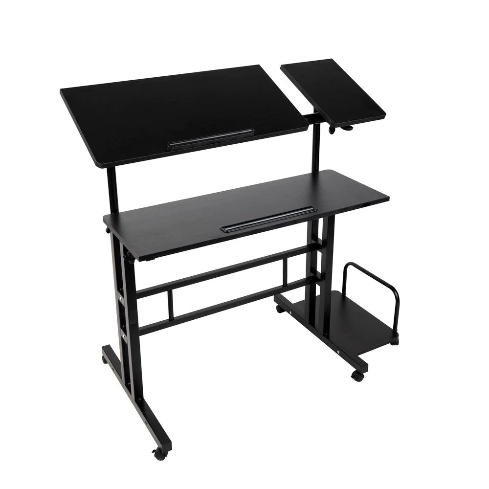 38.5 in. Rectangular Black Standing Desk with Adjustable Height Feature Meilleures offres et