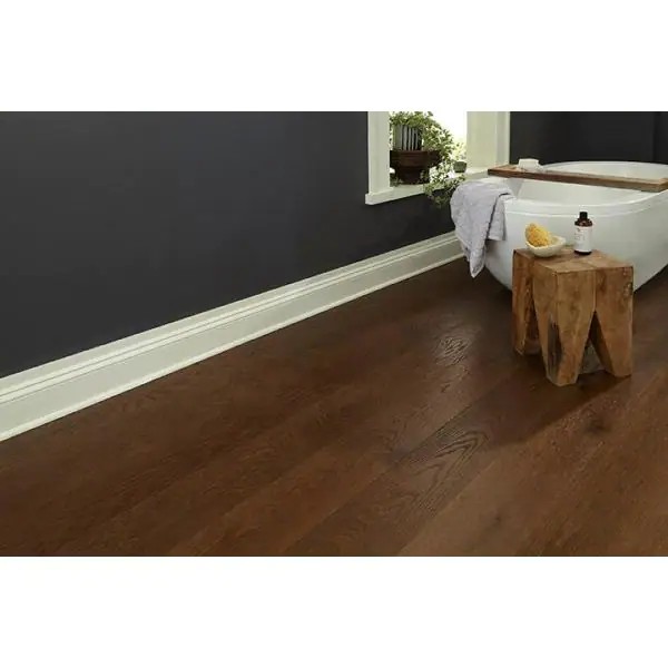 OptiWood Cognac Oak 1/3 in. T x 7.5 in. W Click Lock Wire Brushed Engineered Hardwood Flooring (17.5 sq.ft./case)