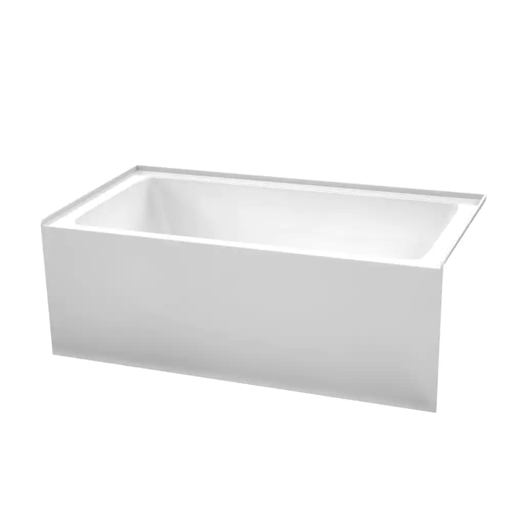 Grayley 60 in. L x 32 in. W Acrylic Right Hand Drain Rectangular Alcove Bathtub in White with