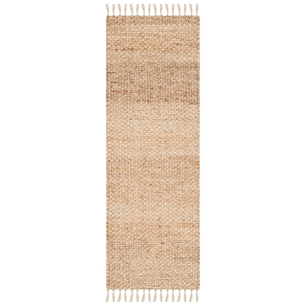Natural Fiber Beige 2 ft. x 7 ft. Solid Runner Rug Best Deals and Price