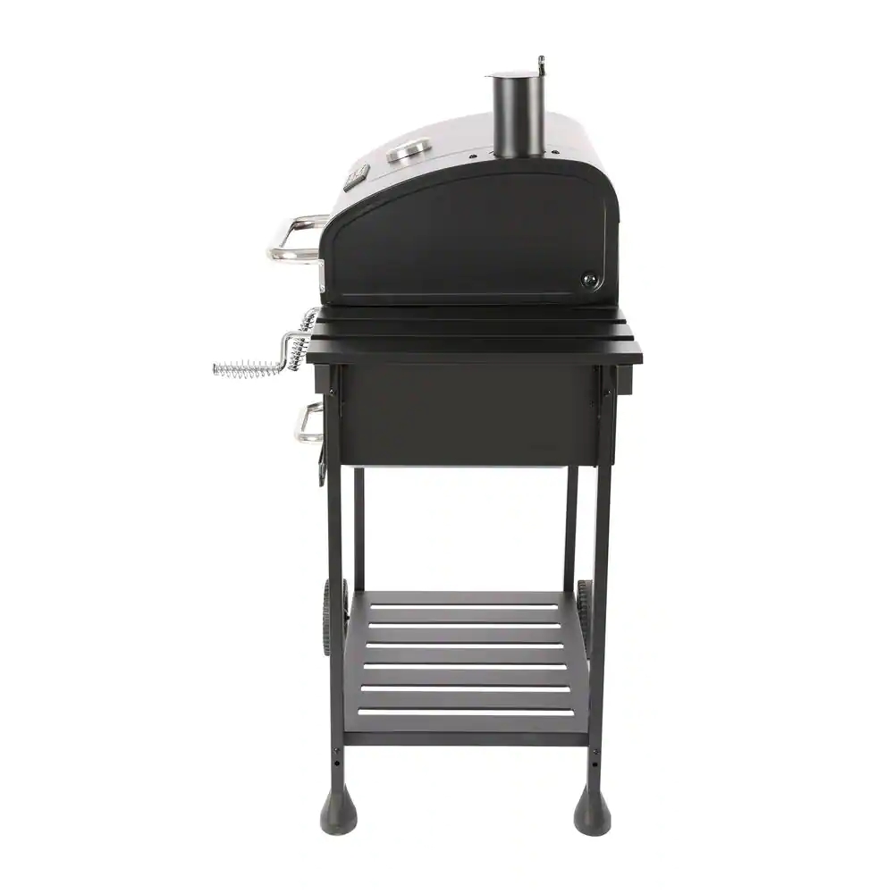 Charcoal Grill with 2 Side Table in Black Plus a Cover Best Deals and