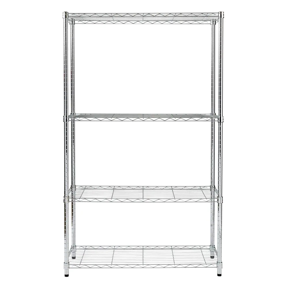Chrome 4Tier Steel Wire Shelving Unit (14 in. D x 36 in. W x 59 in. H
