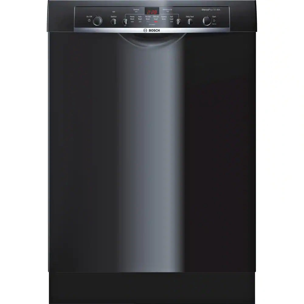 Ascenta 24 in. Black Front Control Tall Tub Dishwasher with Hybrid