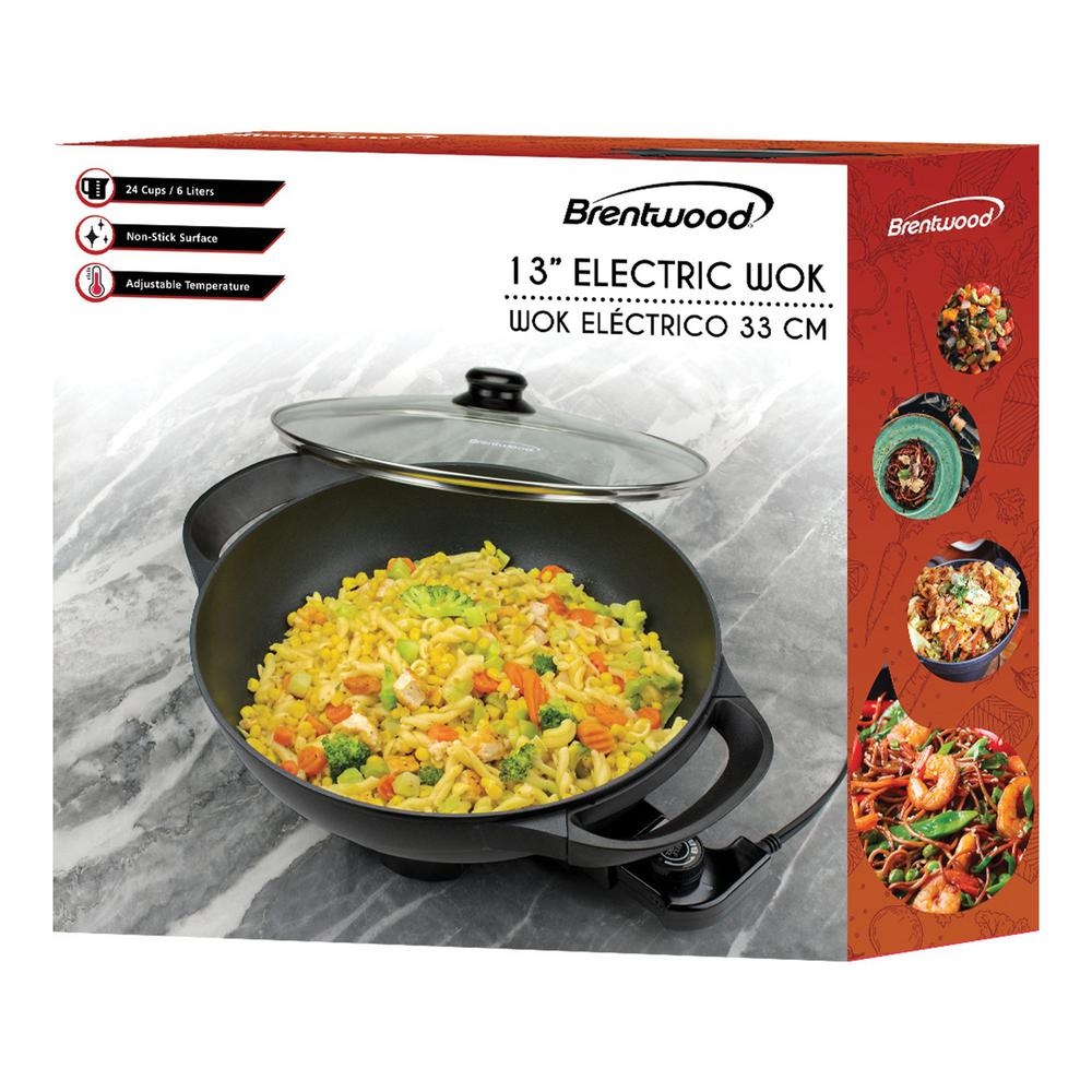Brentwood Appliances 13 in. Electric NonStick Woks Skillet Best Deals