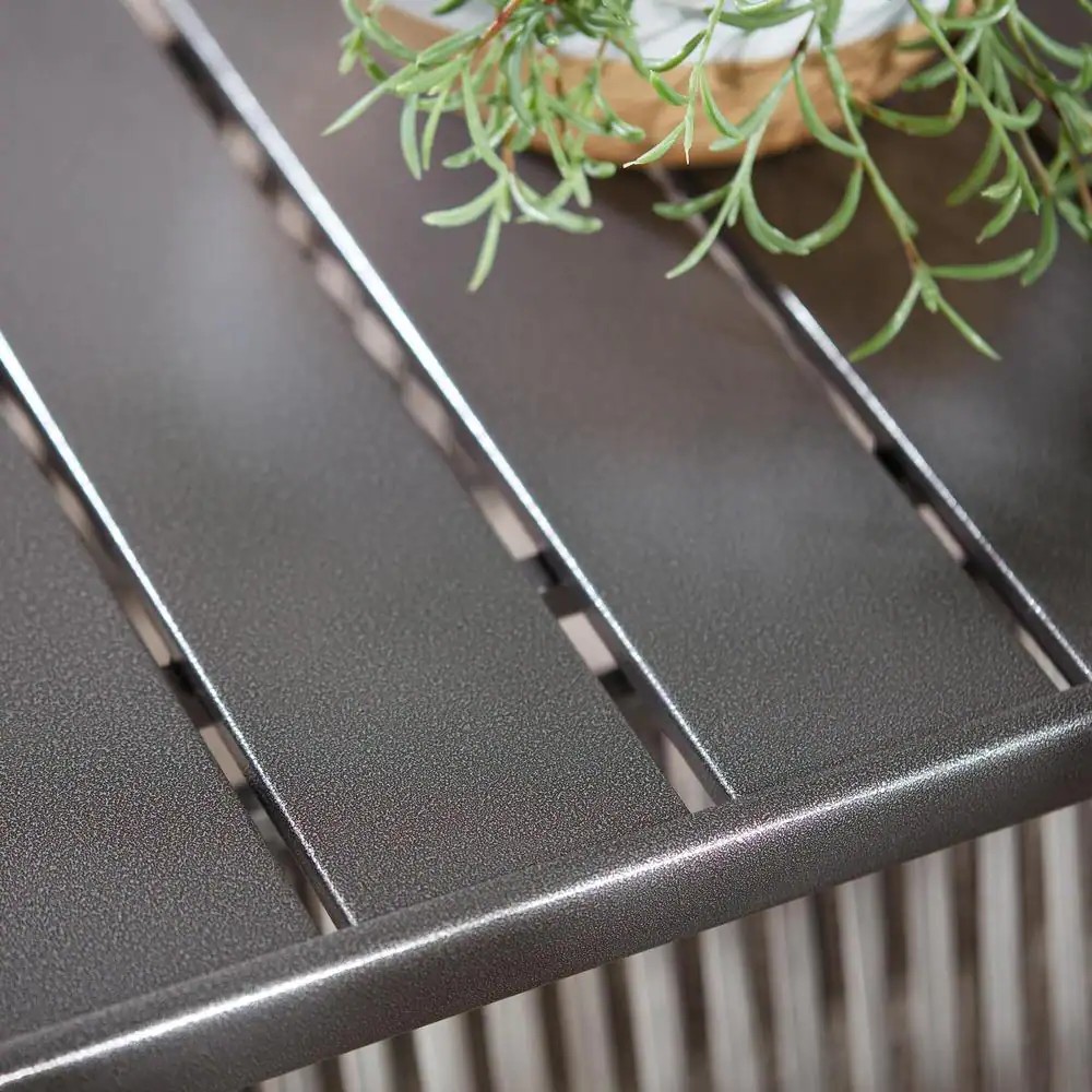 Tolston 4Piece Wicker Outdoor Patio Conversation Set with Charcoal