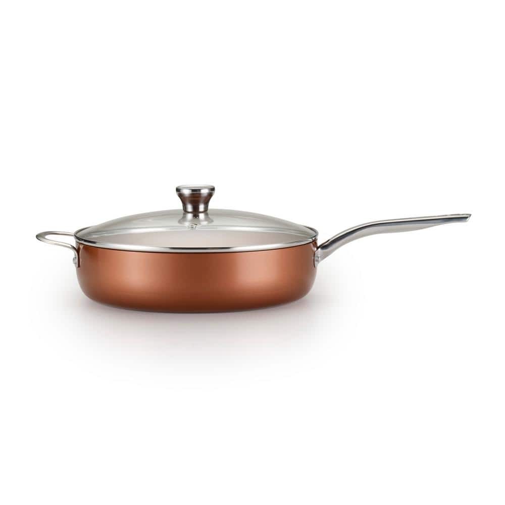 5 qt. Copper Ceramic Saucepan with Lid Best Deals and Price History at