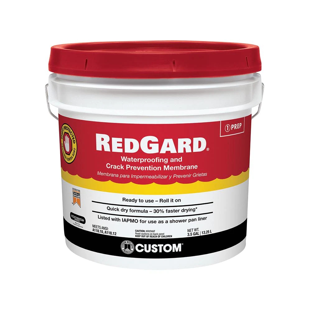 RedGard 3-1/2 Gal. Waterproofing and Crack Prevention Membrane Best ...