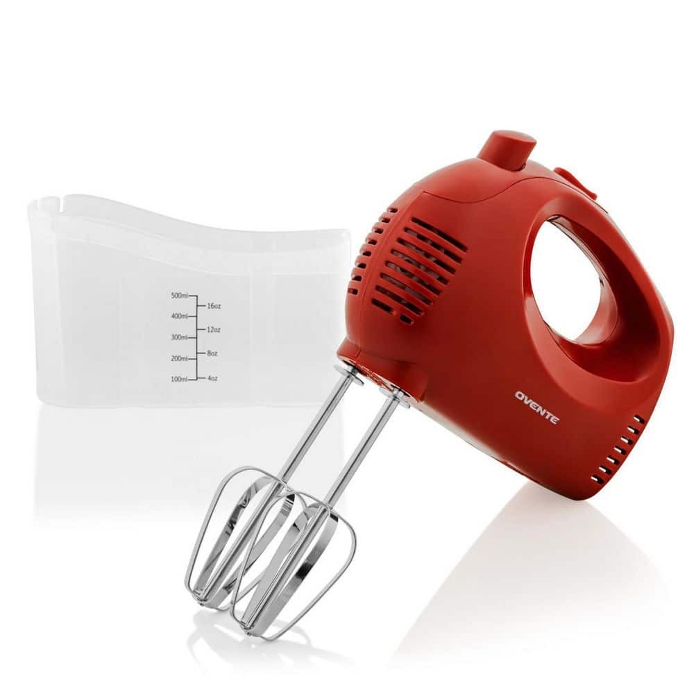 5Speed Ultra Power Hand Mixer with Free Storage Case, Red Best Deals