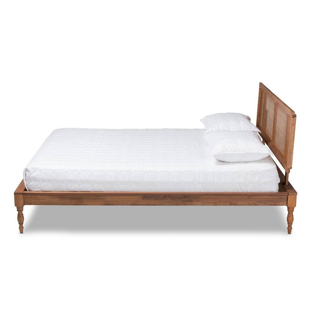 Romy Ash walnut Full Platform Bed Best Deals and Price History at