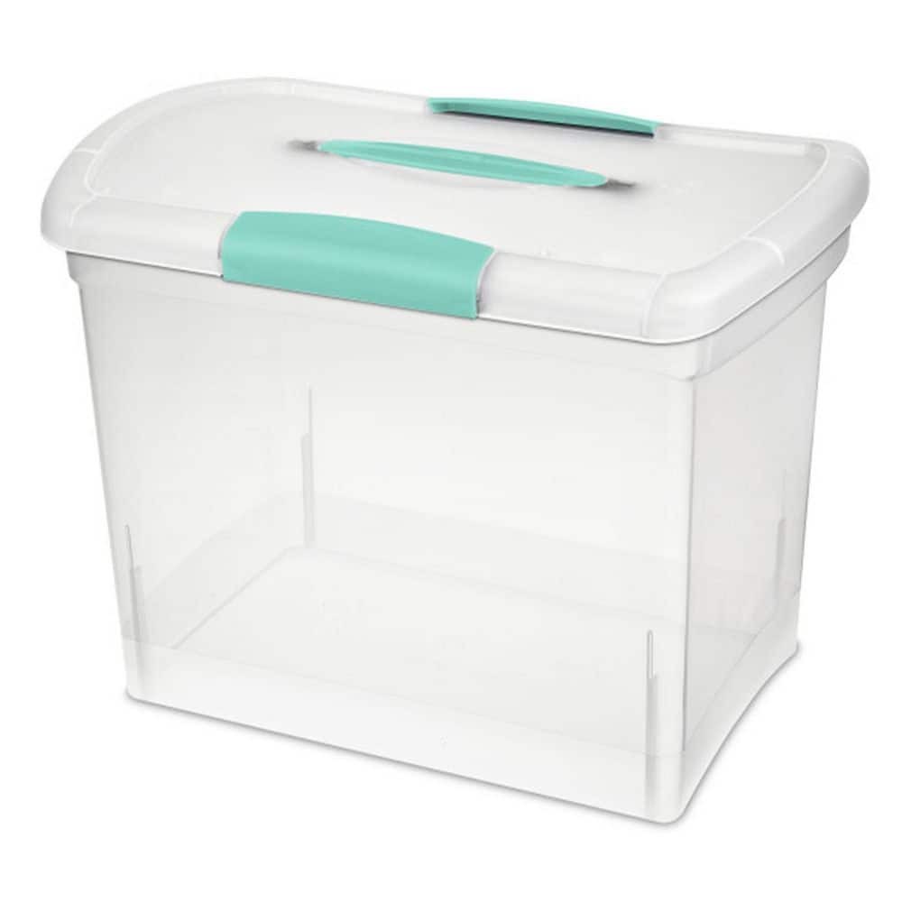 6.0 GA Large Nesting ShowOffs Portable Clear File Storage Box with ...