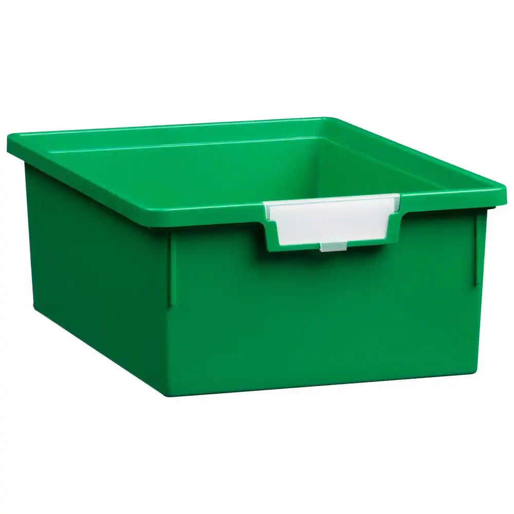 4 Gal. - Tote Tray - Slim Line 6 in. Storage Tray in Primary Green Best ...