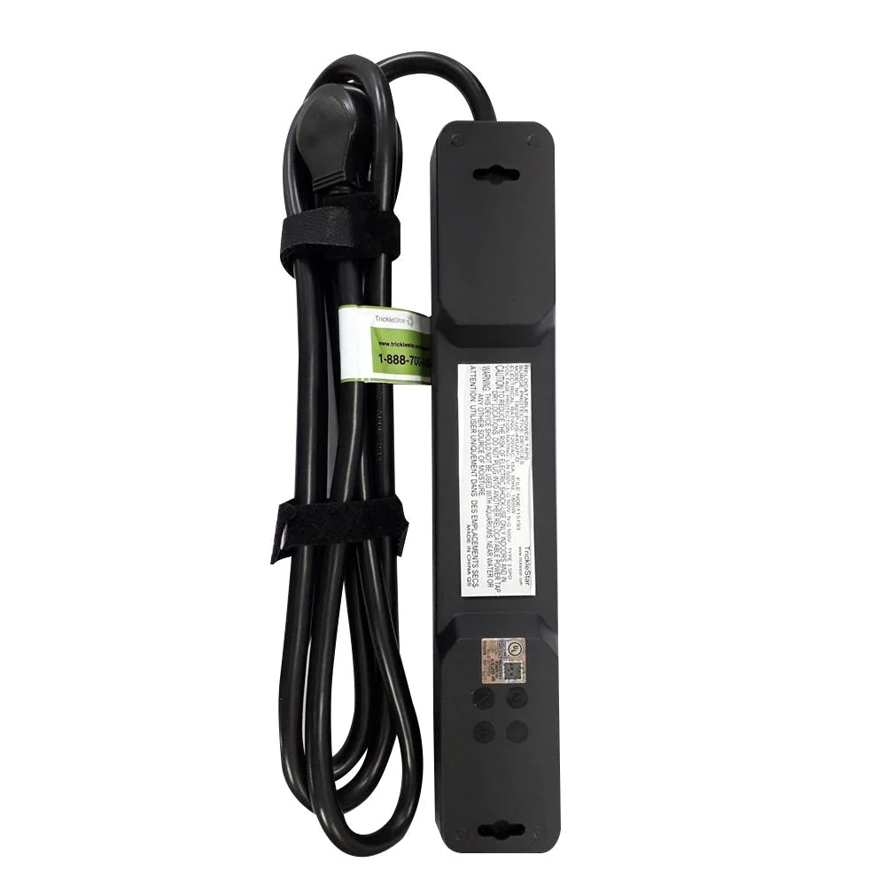 TRICKLESTAR 6 ft. 4Outlet Surge Protector with USB Charging Ports